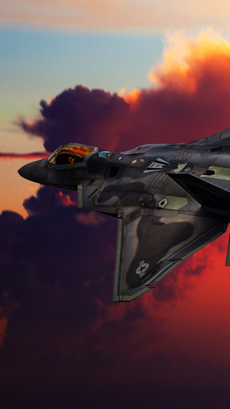 Обои самолет, самолеты, военный самолет, воздушные силы, истребительная авиация в разрешении 750x1334