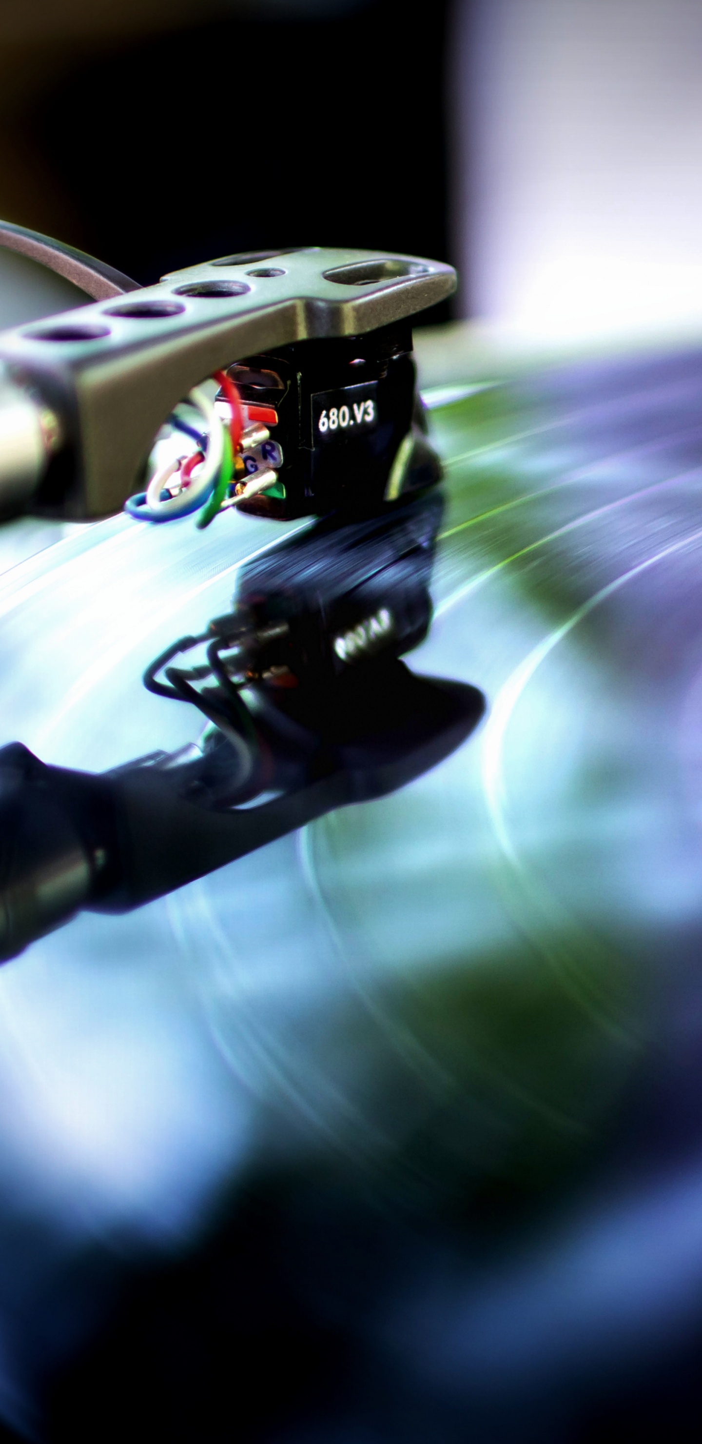 Обои граммофонная пластинка, фонограф, космос, игры, музыкальный магазин в разрешении 1440x2960