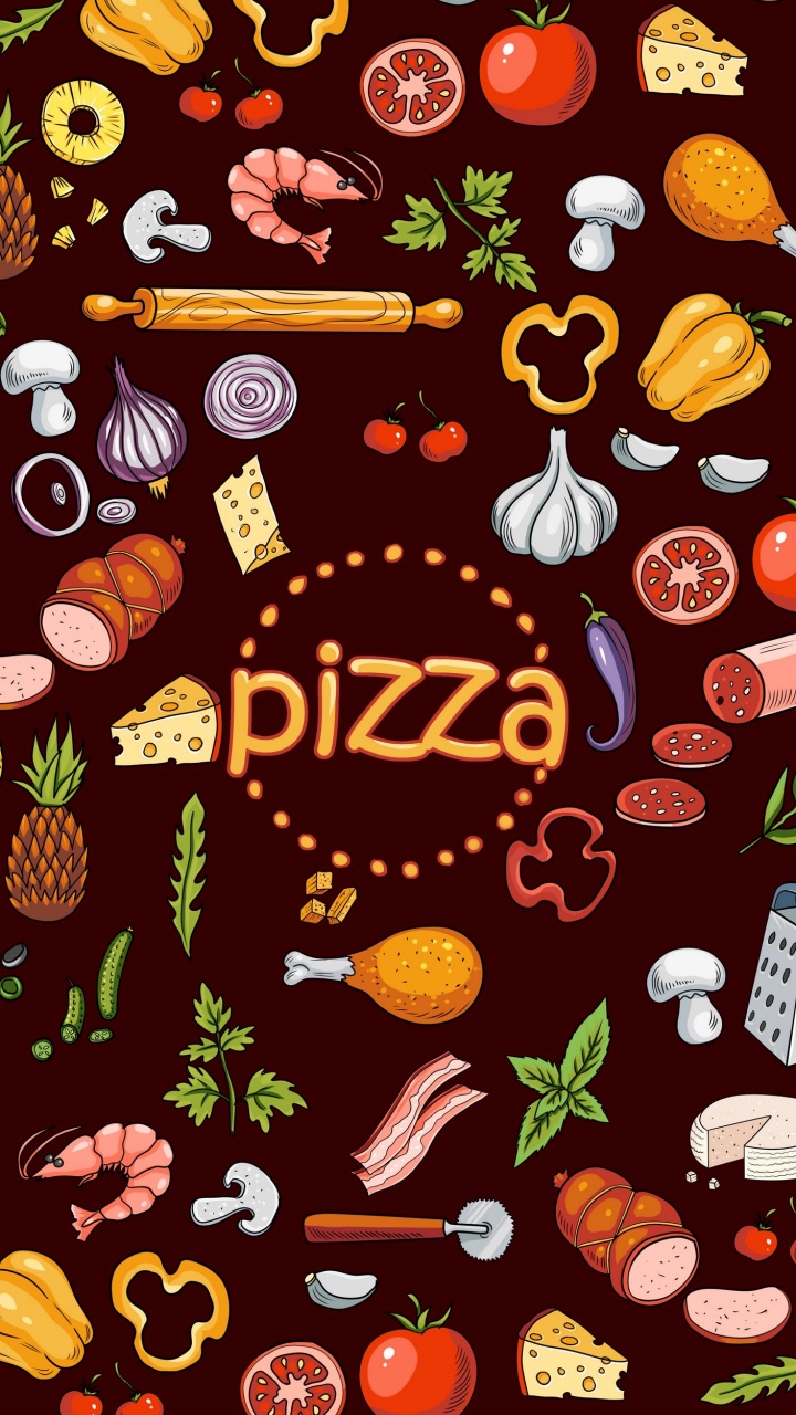 Обои постер, графический дизайн, визуальное искусство, рисование, Оранжевый цвет в разрешении 720x1280