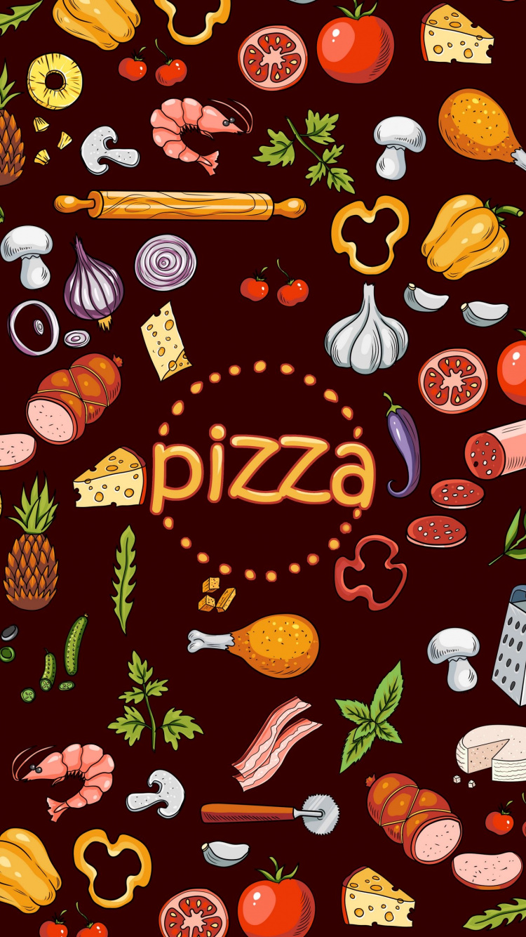 Обои постер, графический дизайн, визуальное искусство, рисование, Оранжевый цвет в разрешении 750x1334