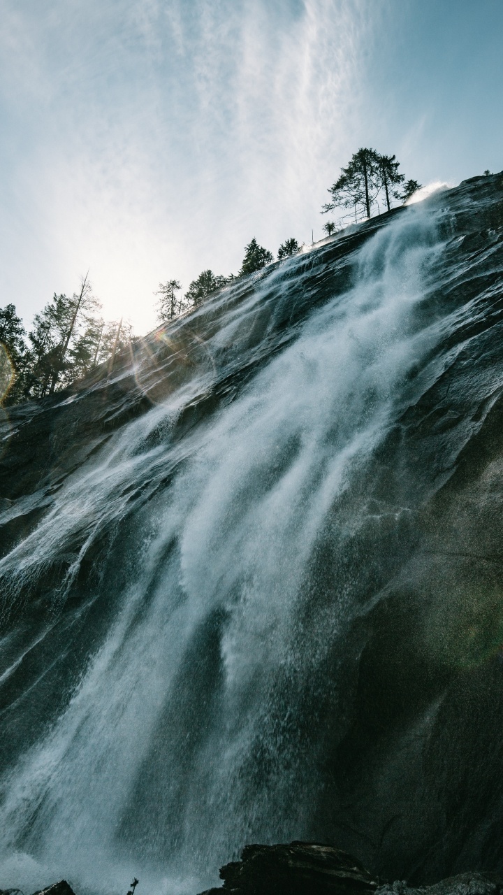 Обои индекс, водоем, гидроресурсы, водопад, вода в разрешении 720x1280