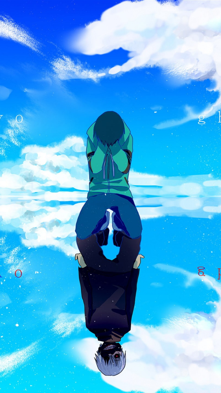 Обои Токио вурдалак, разгадать, аниме, Манга, вода в разрешении 750x1334