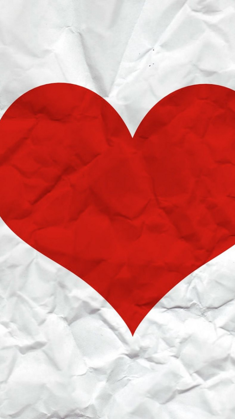 Обои красный цвет, сердце, любовь, День Святого Валентина, 14 февраля в разрешении 750x1334