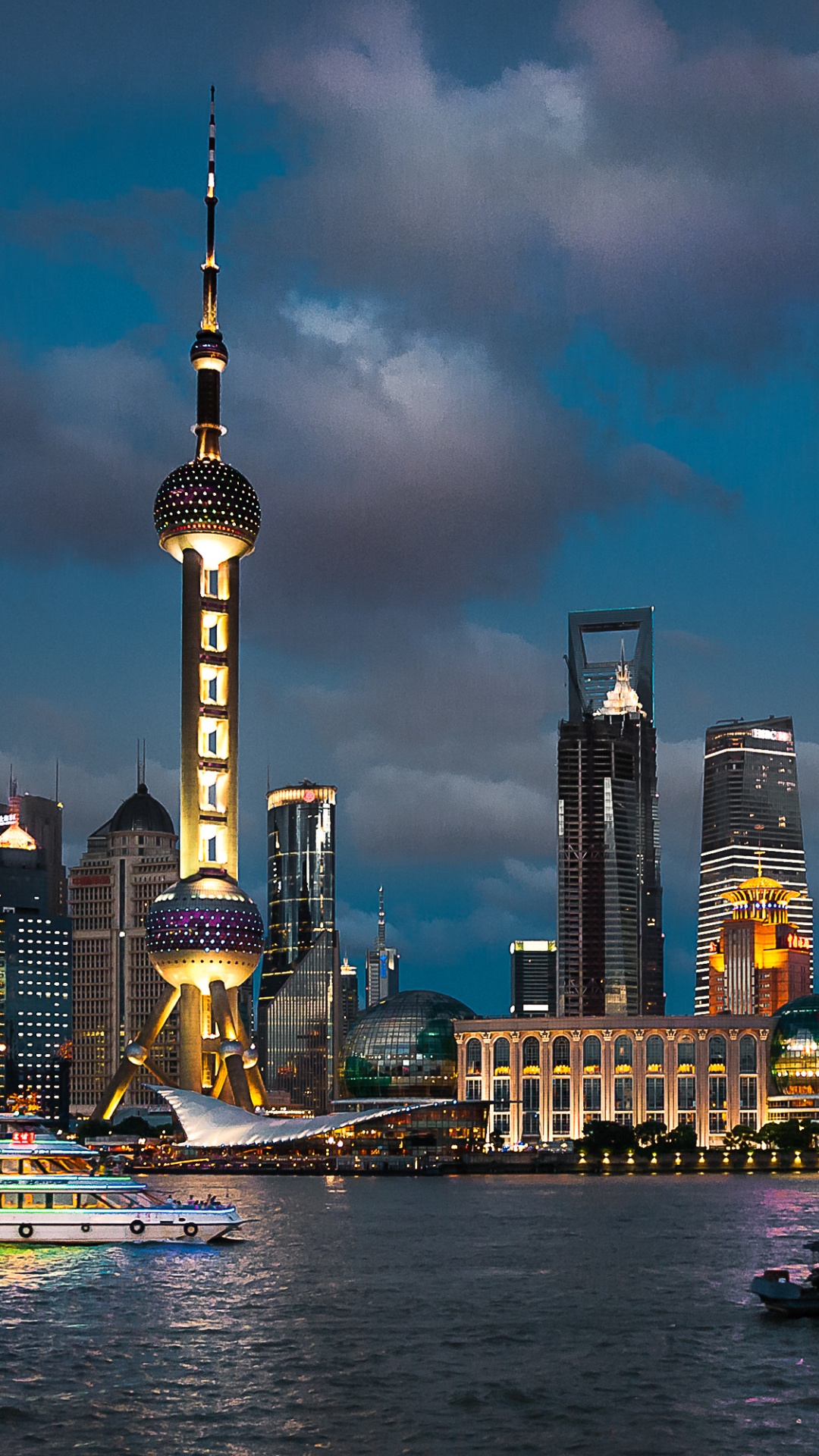 Обои город, городской пейзаж, линия горизонта, небоскреб, метрополия в разрешении 1080x1920