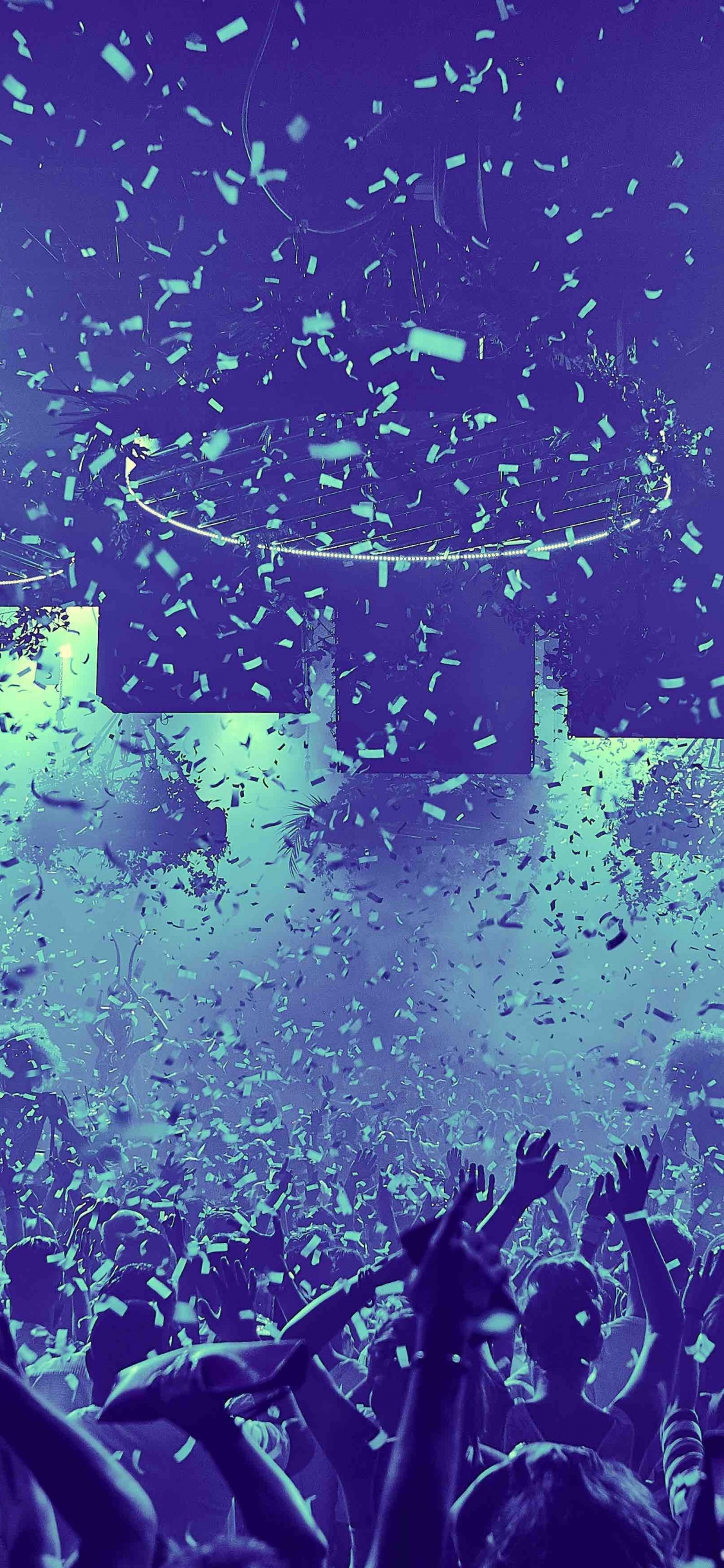 Обои ночной клуб, электронная танцевальная музыка, ремикс, зеленый, Представление в разрешении 1125x2436