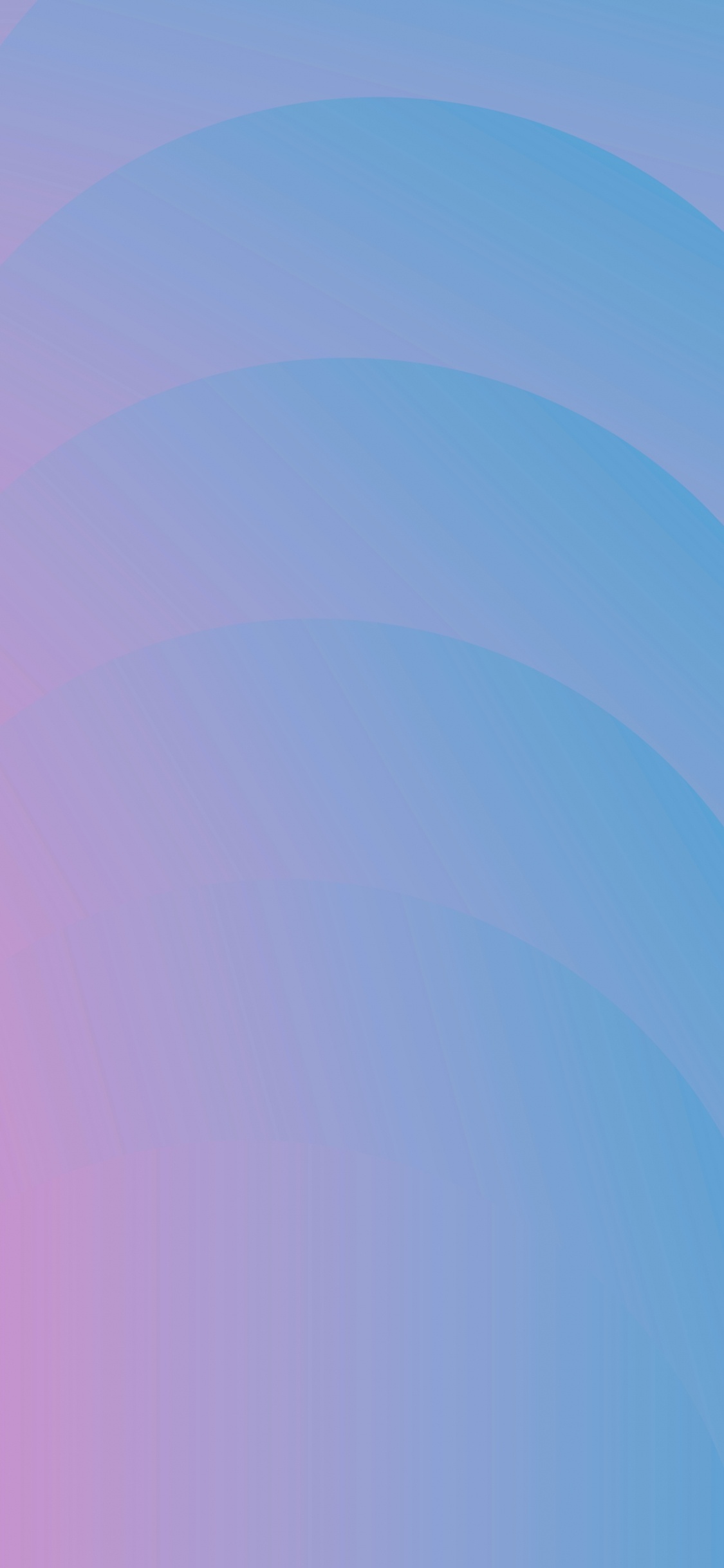 Обои круг, андроид, цветной, облако, склон в разрешении 1125x2436