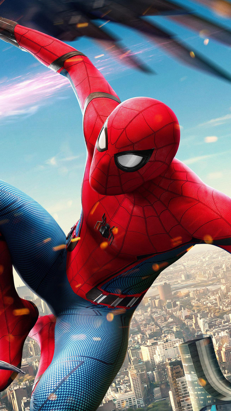 Обои человек-паук, Человек-паук Возвращение домой, гриф, компьютерная игра, фильм в разрешении 750x1334