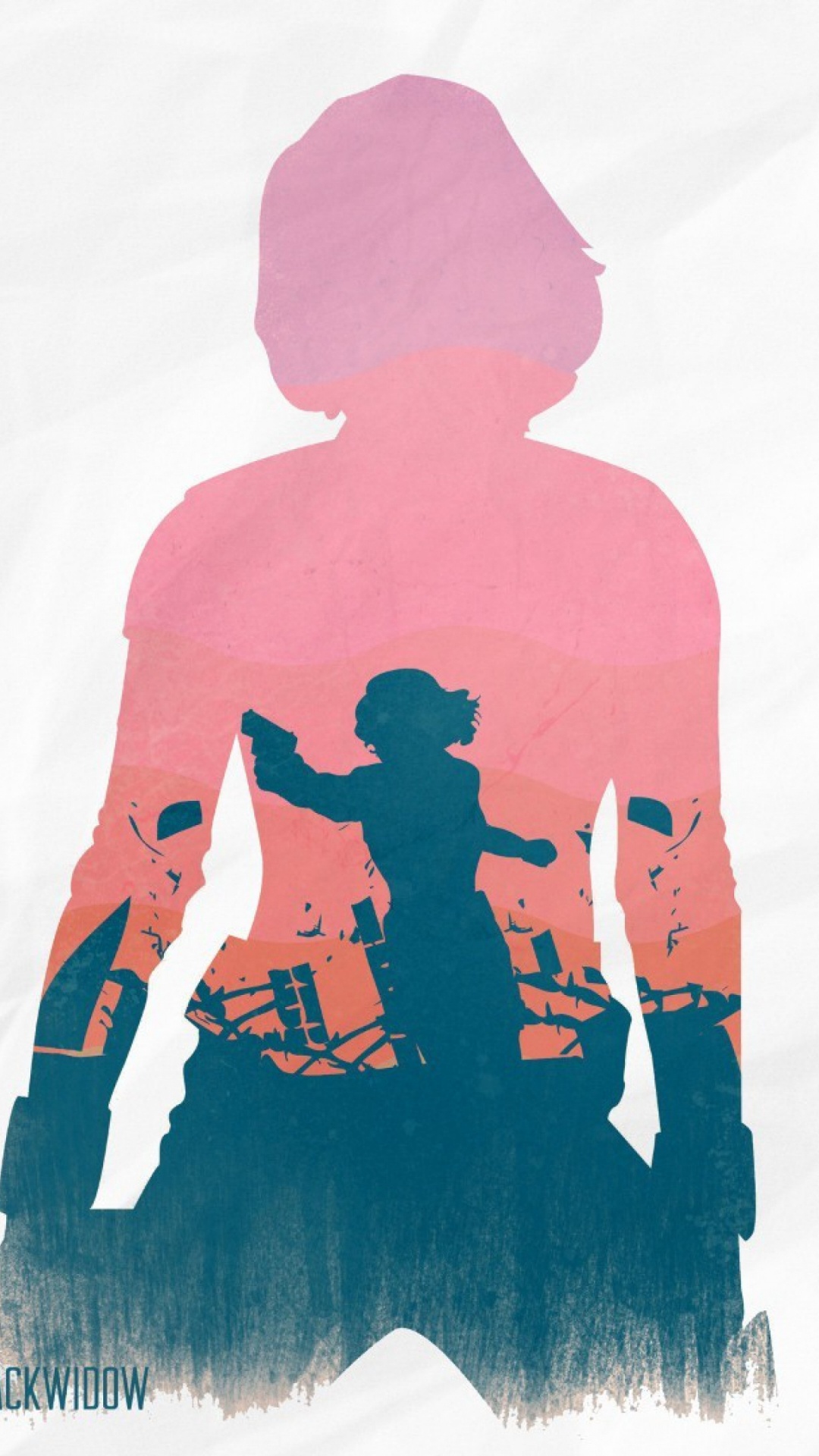 Обои Черная Вдова, Халк, Железный человек, мститель, розовый в разрешении 1080x1920