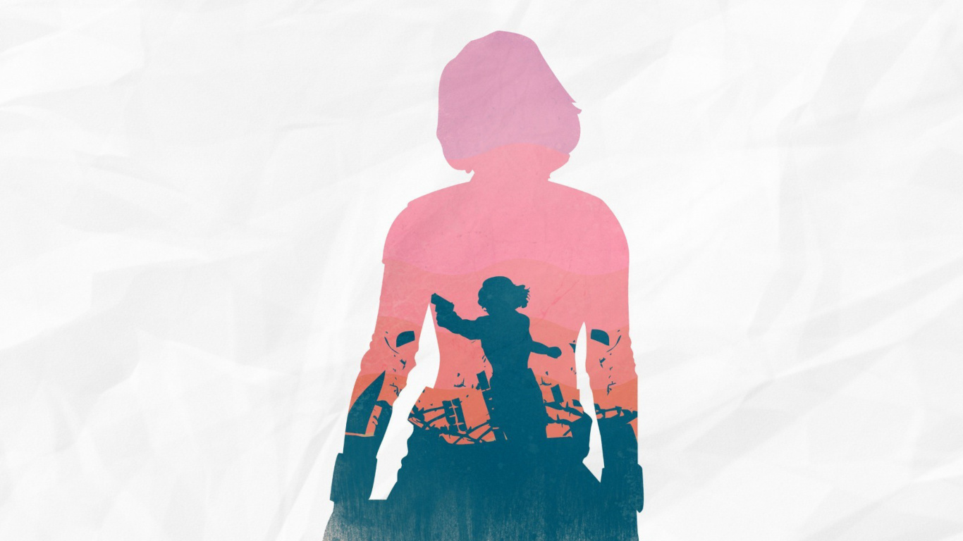 Обои Черная Вдова, Халк, Железный человек, мститель, розовый в разрешении 1366x768