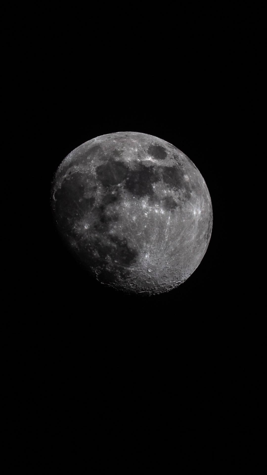 Обои луна, черный, астрономический объект, атмосфера, небесное явление в разрешении 1080x1920