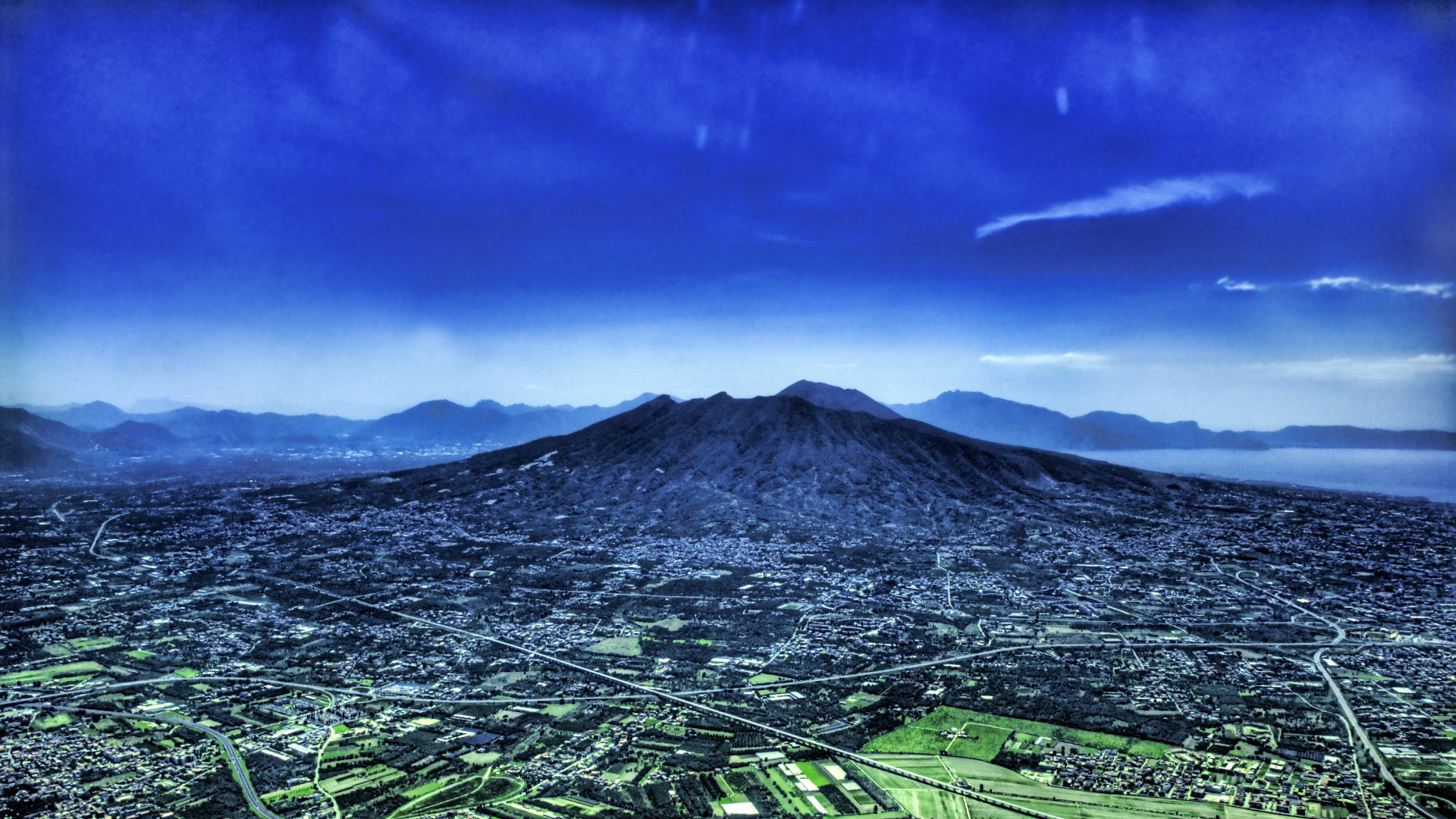 Обои Помпеи Везувий, Везувий, вулкан, гора, облако в разрешении 1920x1080