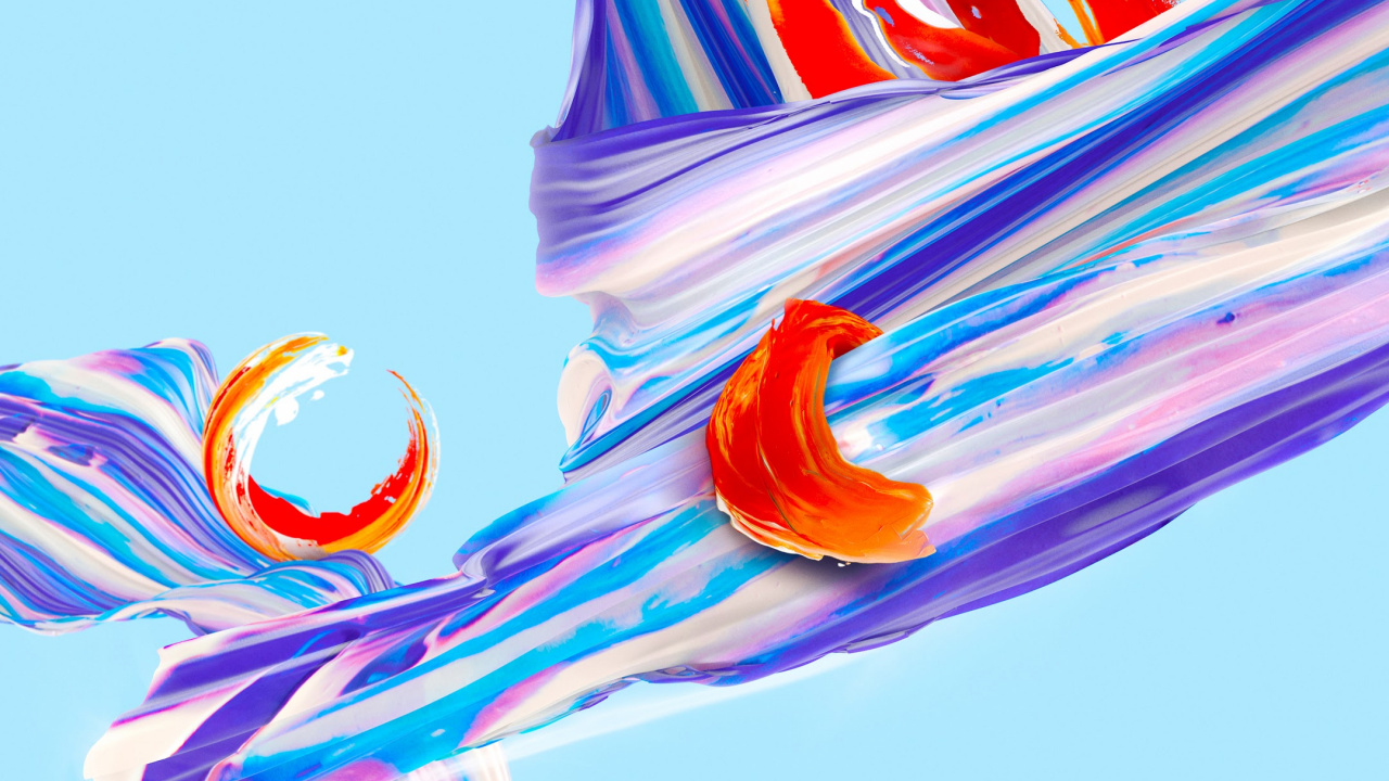 Обои OnePlus 5, андроид, OnePlus One, OxygenOS на, красочность в разрешении 1280x720