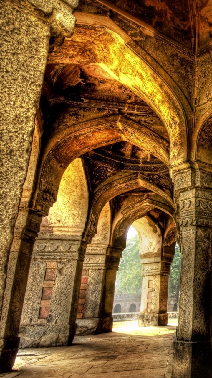 Обои Индия, арка, здание, Византийская архитектура, средневековая архитектура в разрешении 720x1280