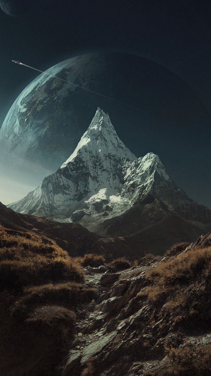 Обои природа, арт, живопись, пейзажная живопись, идея в разрешении 720x1280