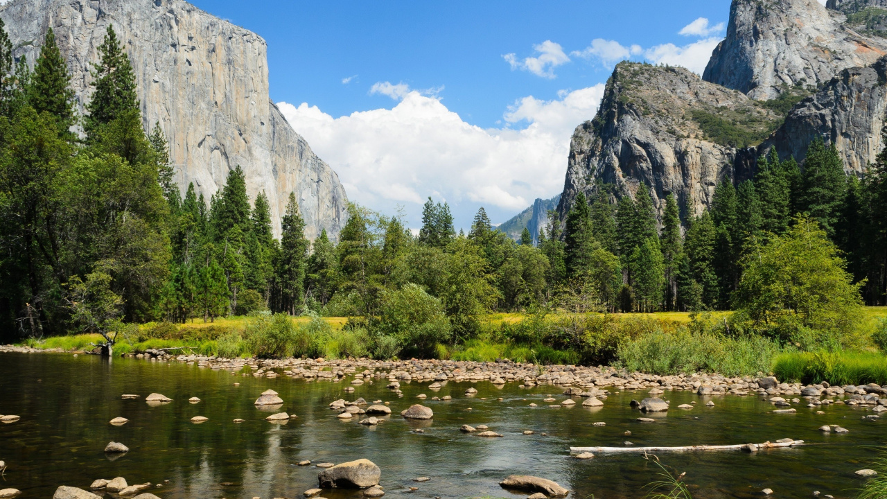 Обои природа, дикая местность, отражение, гора, каровое озеро в разрешении 1280x720