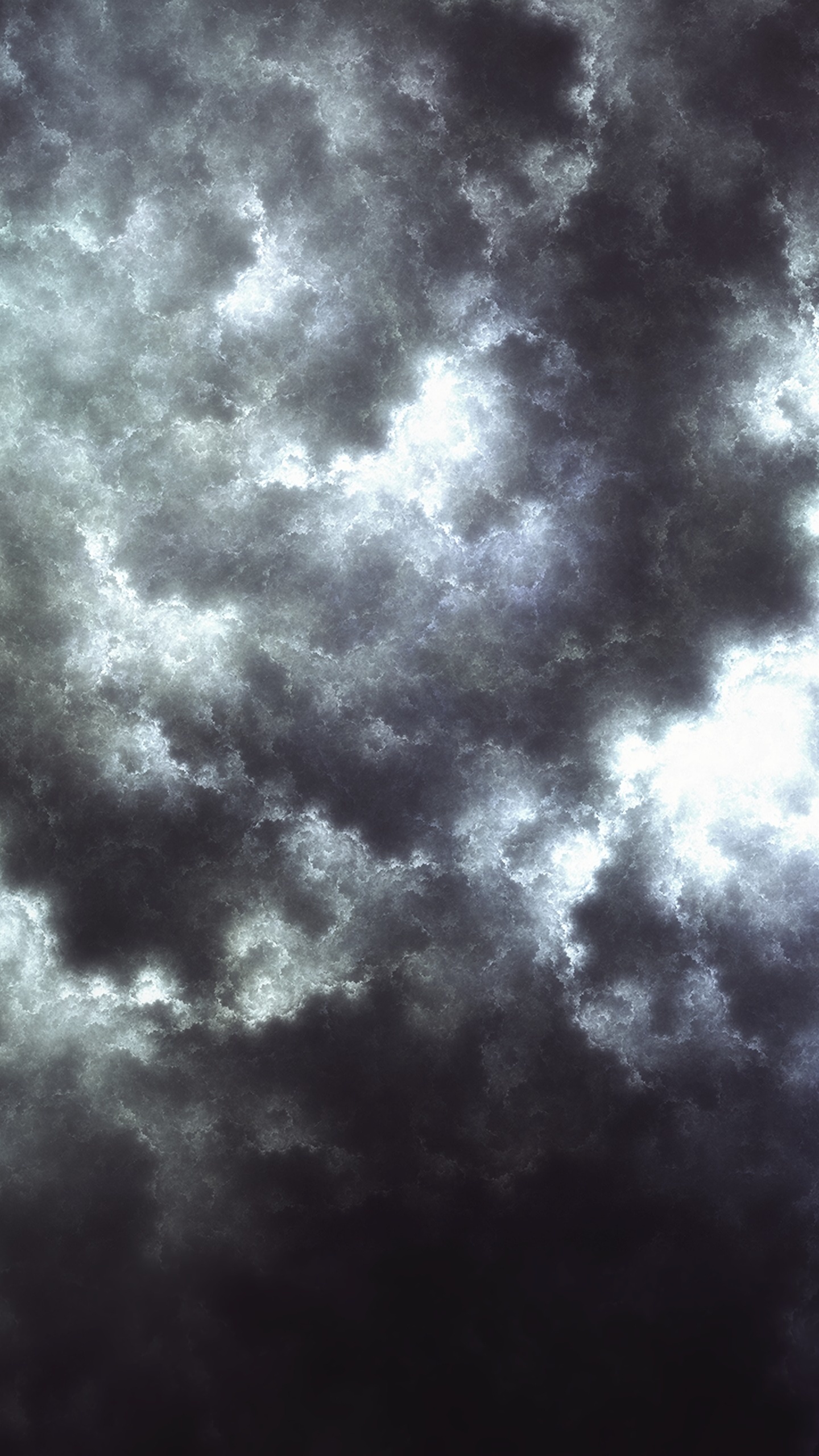 Обои ночь, дневное время, Астрономия, Черный Белый - М, кучевое облако в разрешении 1440x2560