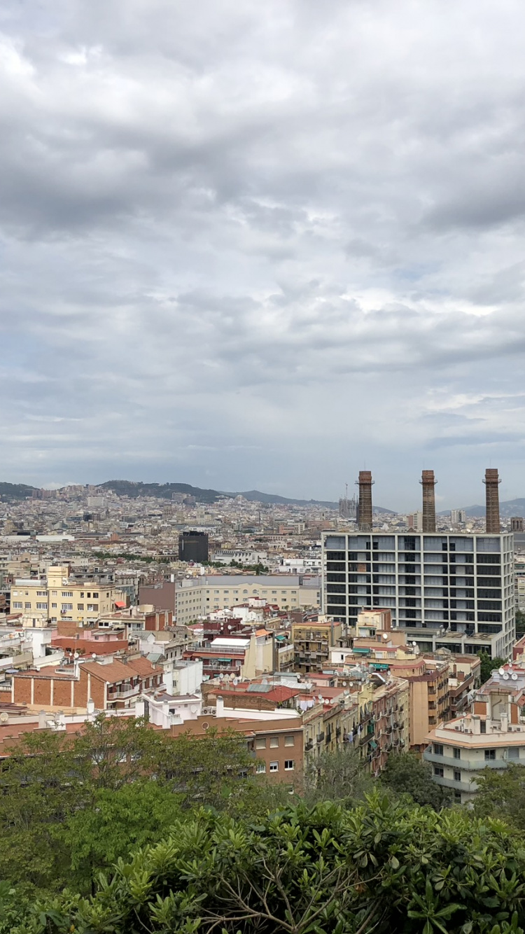 Обои дневное время, городской район, соседство, облако, жилой район в разрешении 750x1334