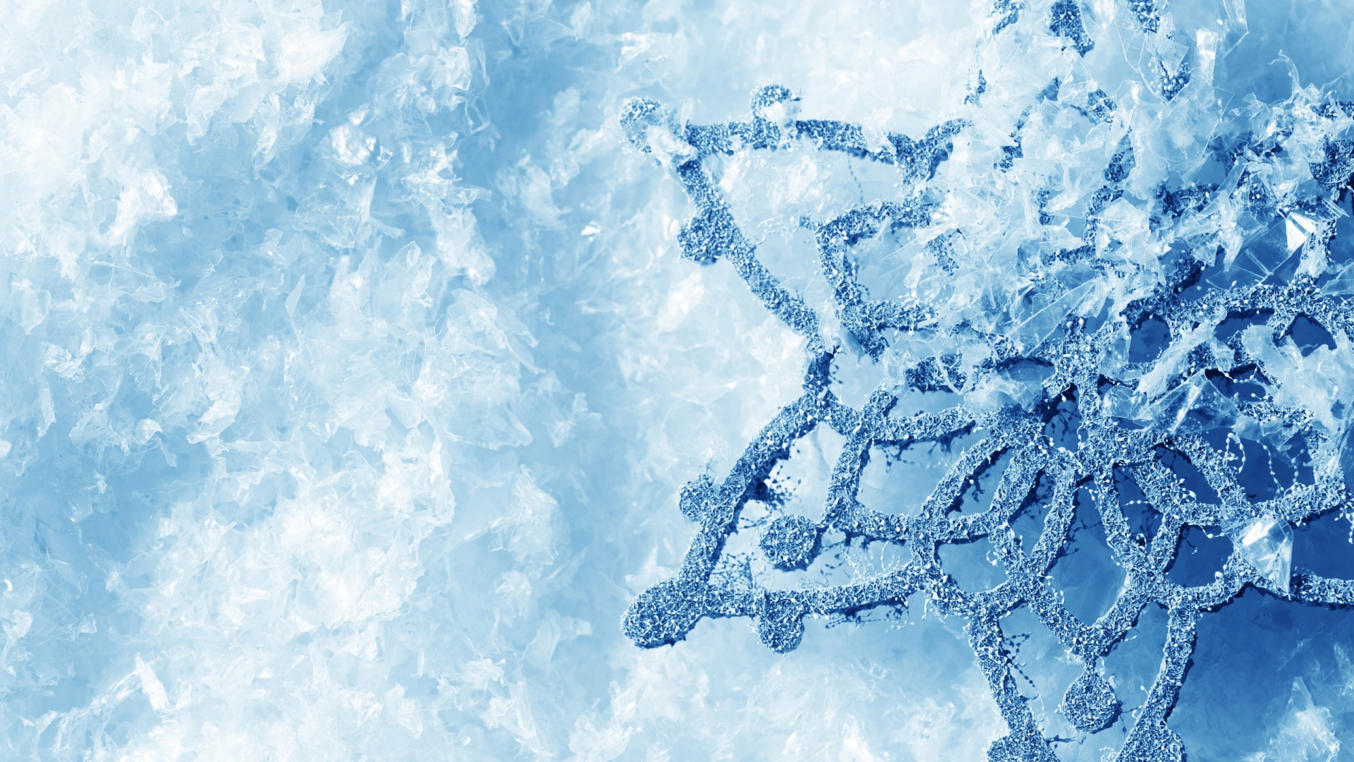 Обои синий, вода, замораживание, зима, мороз в разрешении 1920x1080