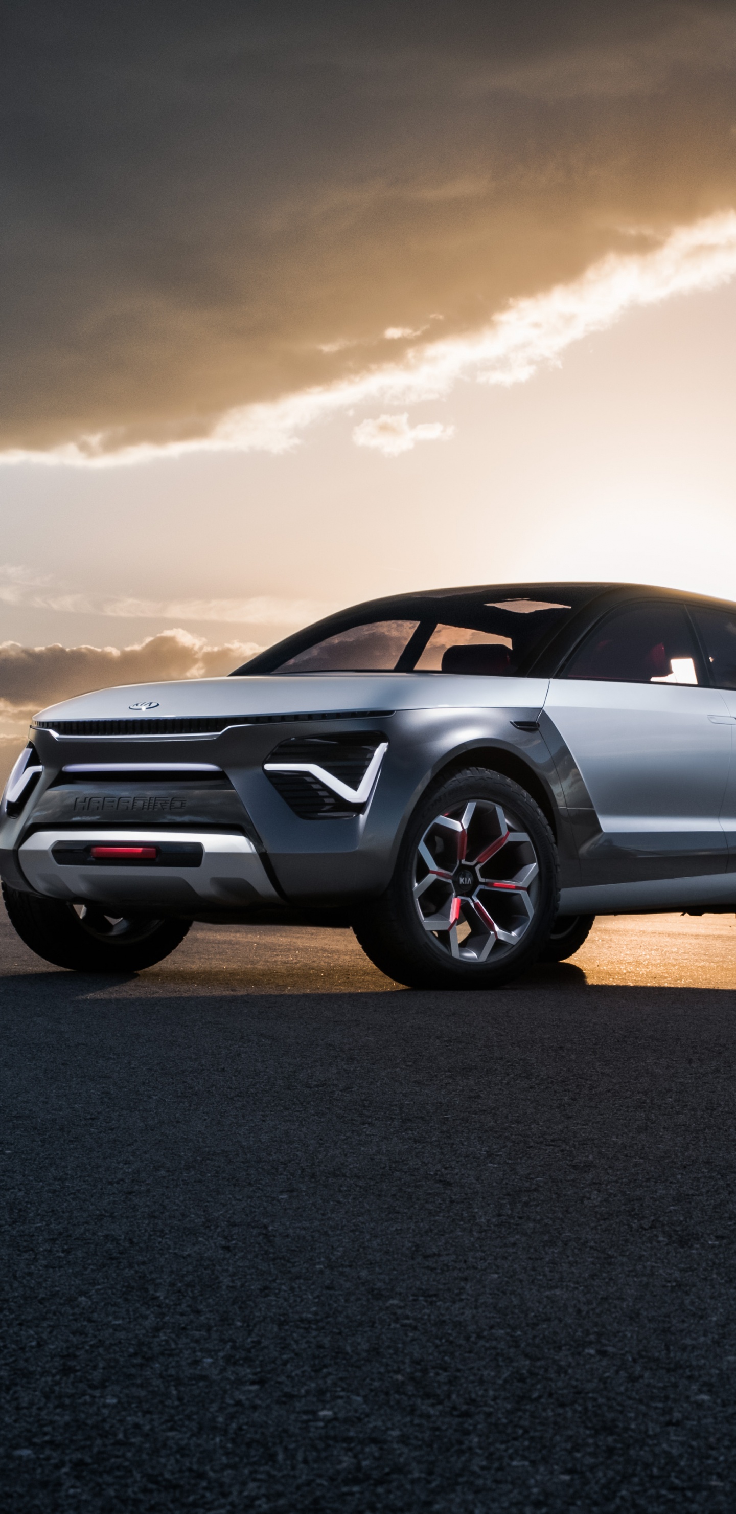 Обои Kia Motors, авто, автомобиль концепции, Мини-внедорожник, пейзаж в разрешении 1440x2960