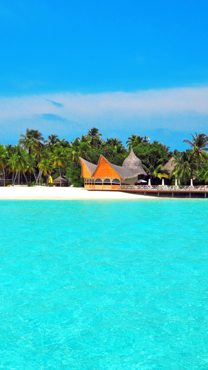 Обои прибежище, Остров, пляж, море, прибрежные и океанические рельефы в разрешении 720x1280