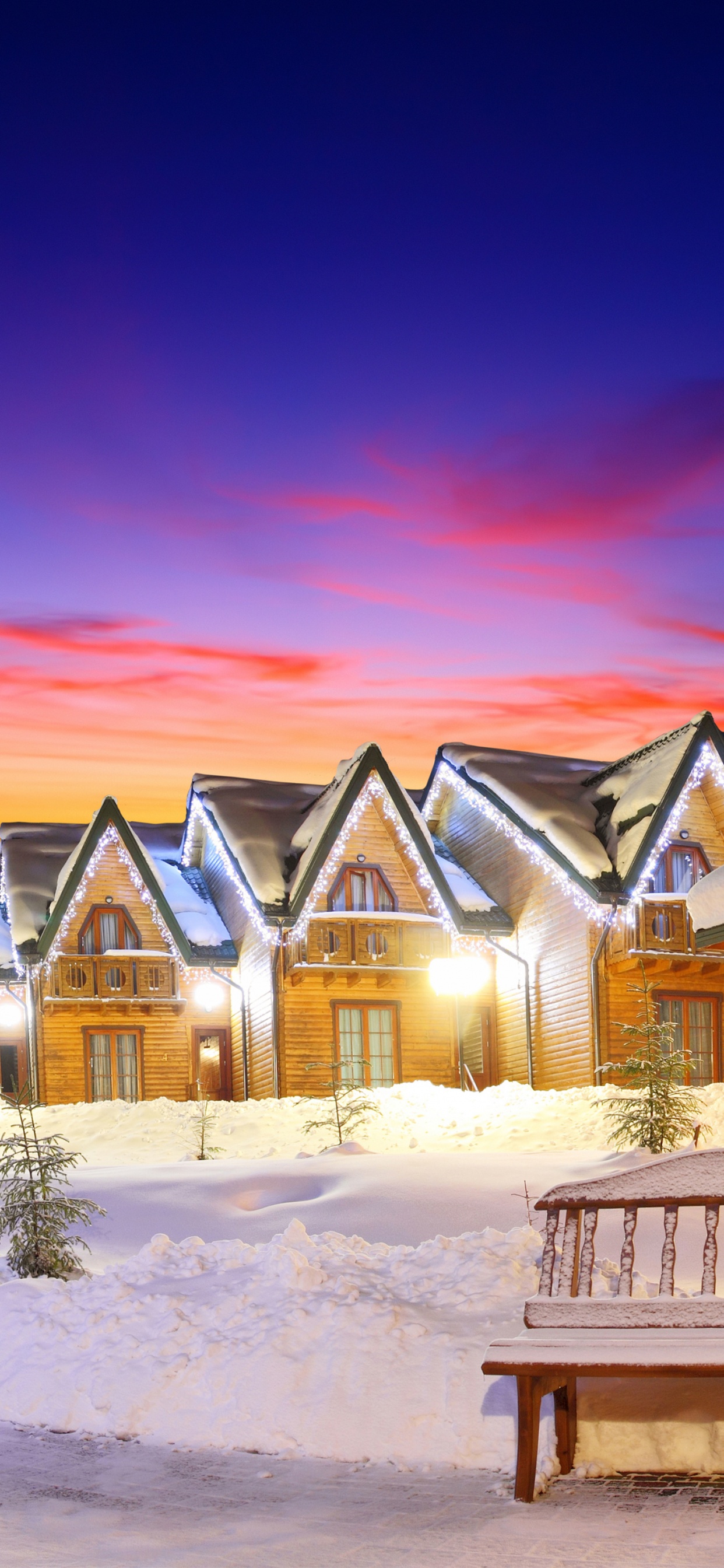 Обои Рождественский день, Рождественская музыка, снег, родина, зима в разрешении 1242x2688