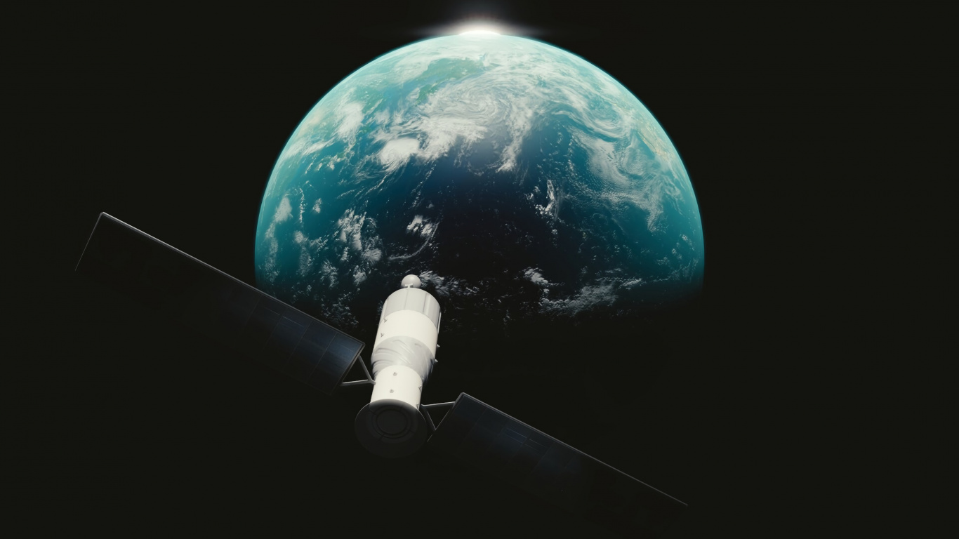 Обои планета, космос, земля, атмосфера, астрономический объект в разрешении 1366x768