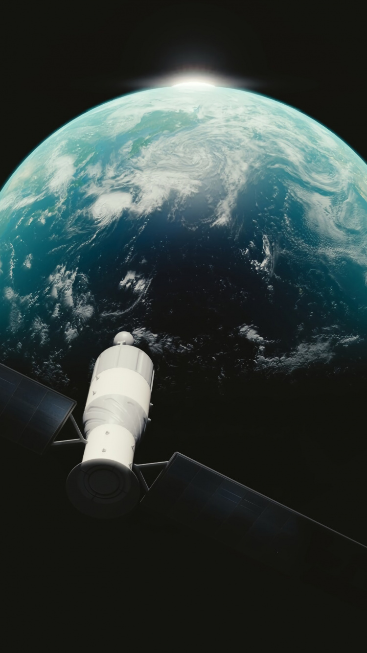 Обои планета, космос, земля, атмосфера, астрономический объект в разрешении 750x1334