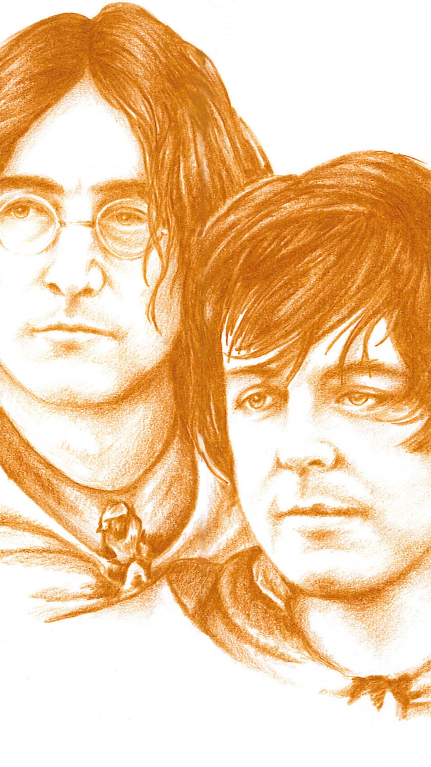 Обои голова, лицо, человек, иллюстрация, рисование в разрешении 1440x2560