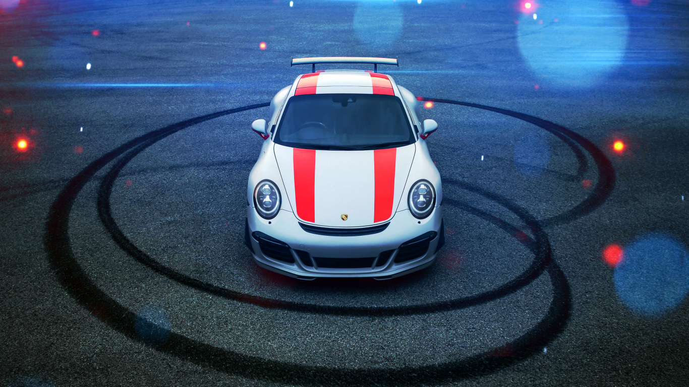 Обои porsche 911 gt3, спорткар, Король, Порше, городской автомобиль в разрешении 1366x768