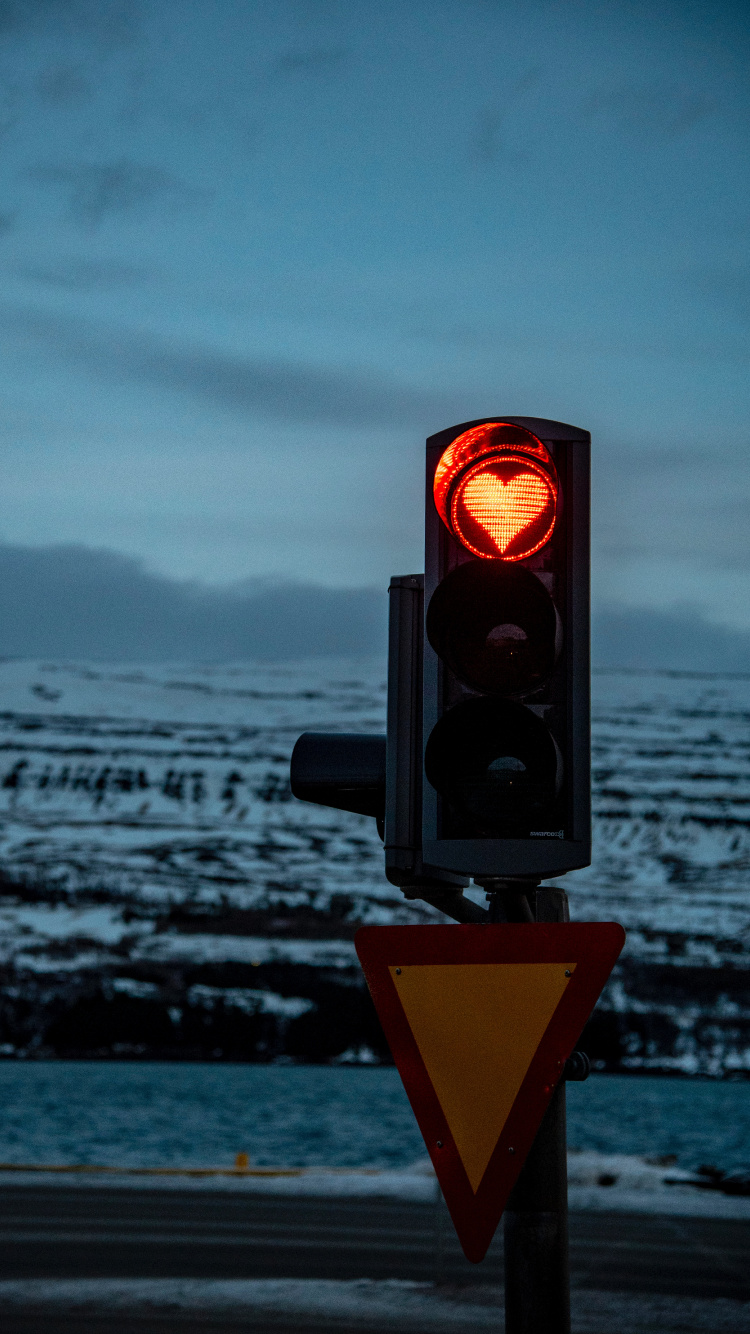 Обои светофор, трафик, свет, освещение, осветительная арматура в разрешении 750x1334
