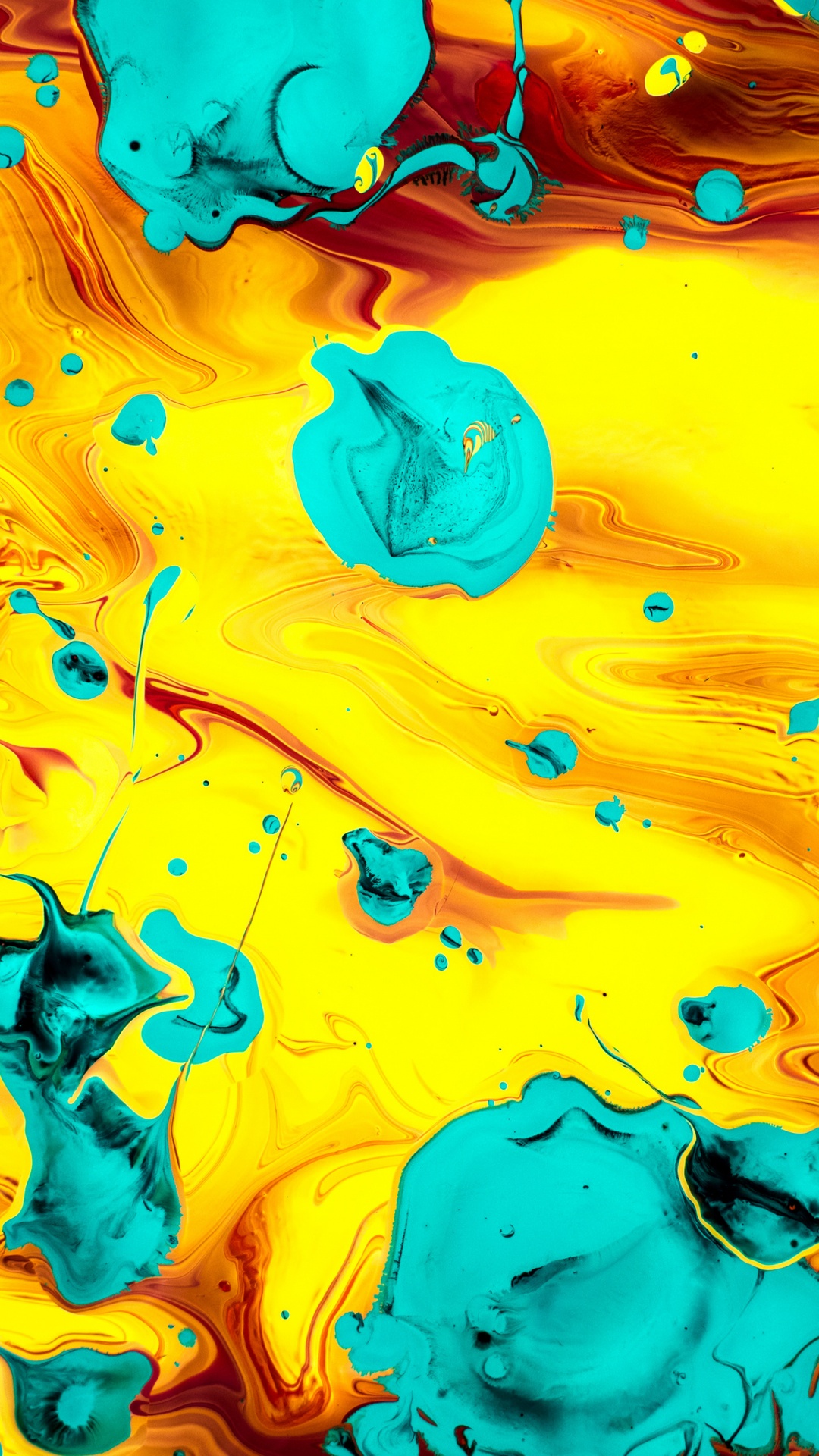 Обои арт, зеленый, синий, природа, окружающая среда в разрешении 1080x1920