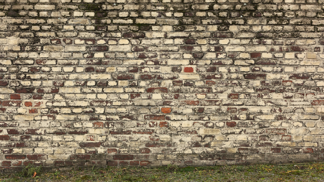 Обои стена, каменная стена, кирпич, кирпичная кладка, наложение текстуры в разрешении 1280x720