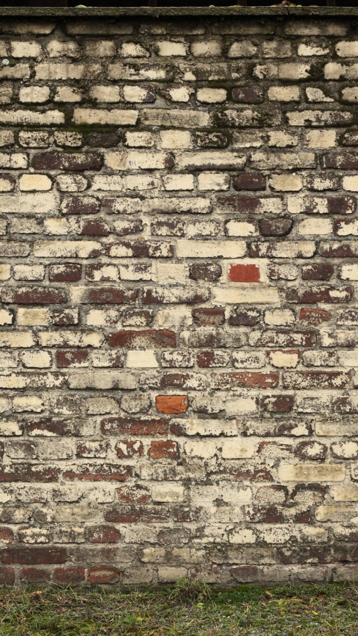 Обои стена, каменная стена, кирпич, кирпичная кладка, наложение текстуры в разрешении 720x1280