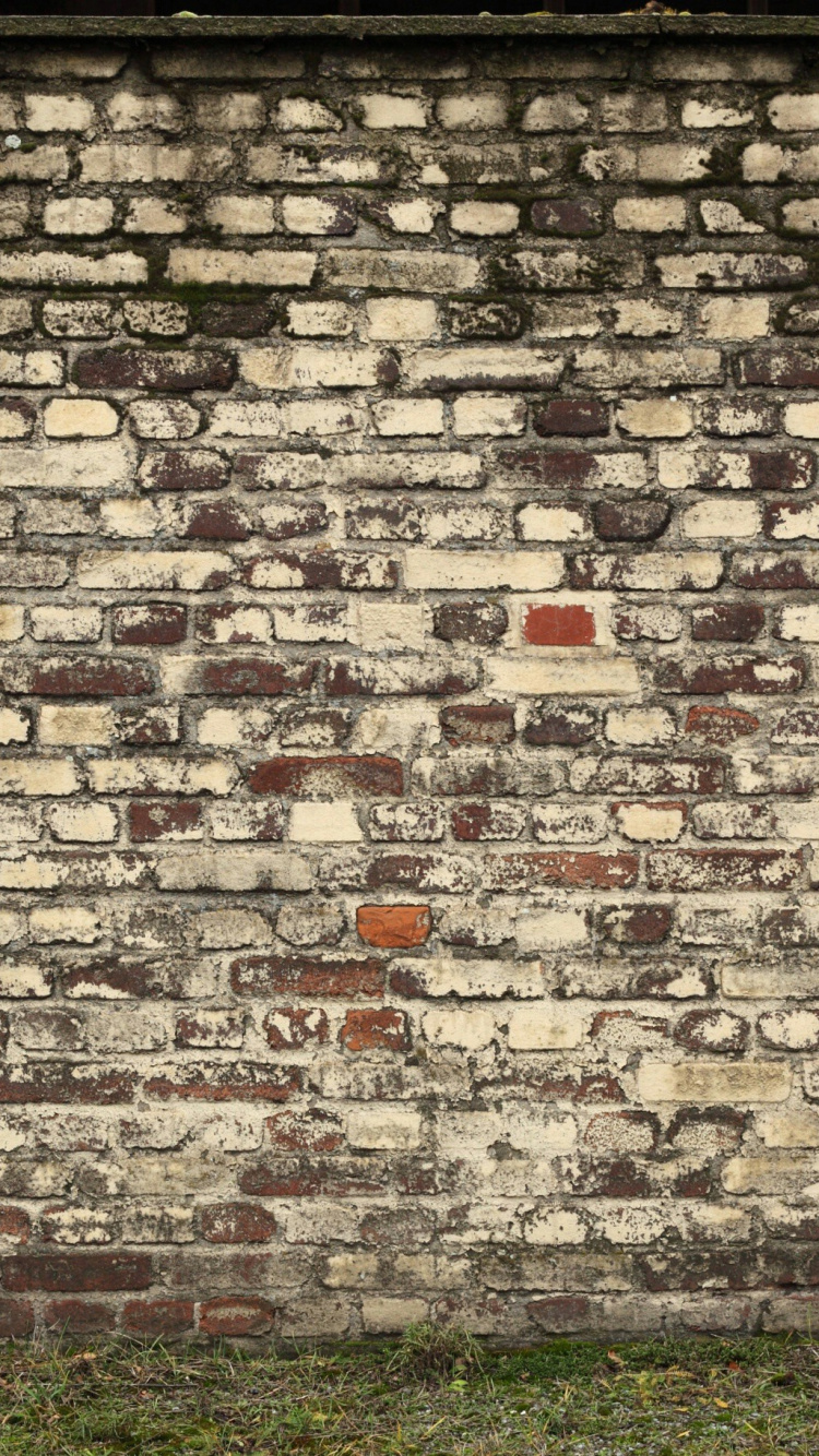 Обои стена, каменная стена, кирпич, кирпичная кладка, наложение текстуры в разрешении 750x1334