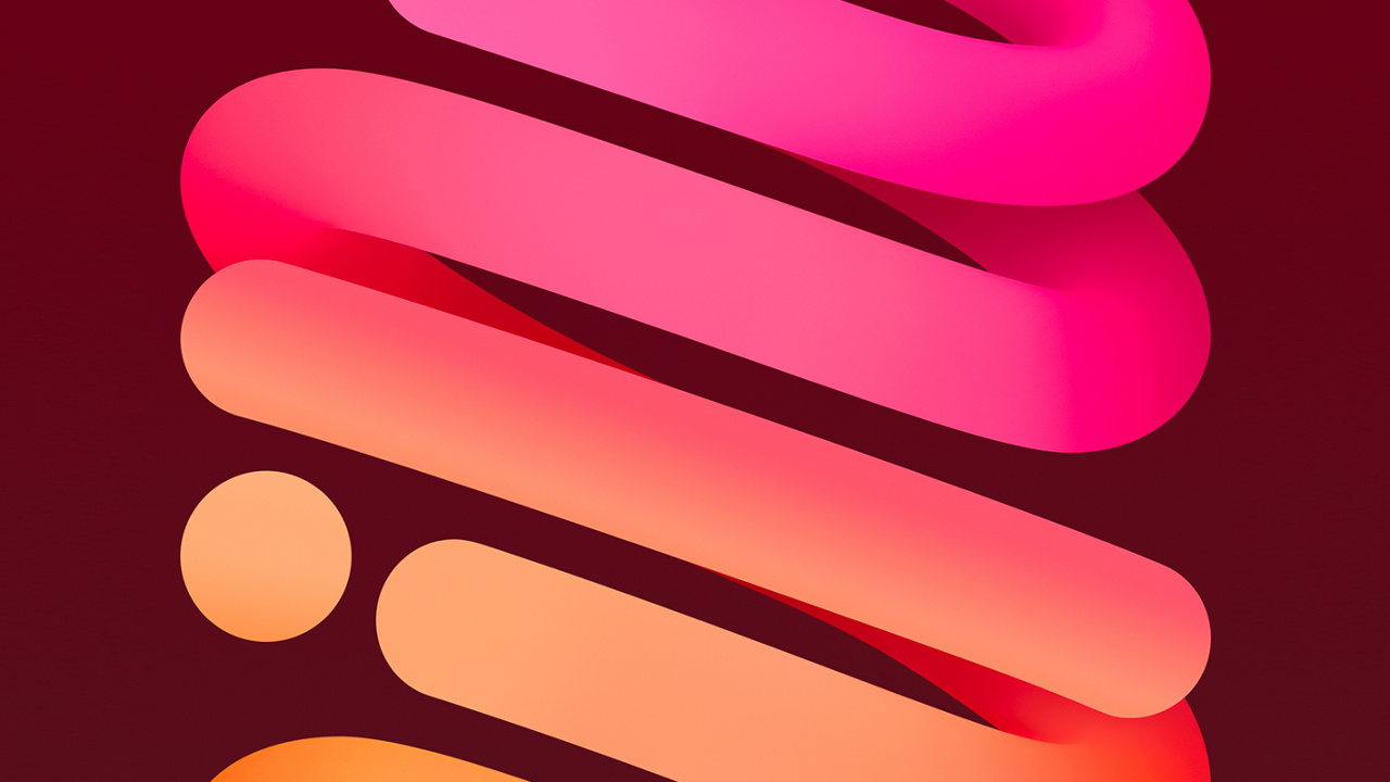 Обои iPad Mini Stock Wallpaper in 4K Resolution (Pink) – Light (for iPhone) в разрешении 1280x720