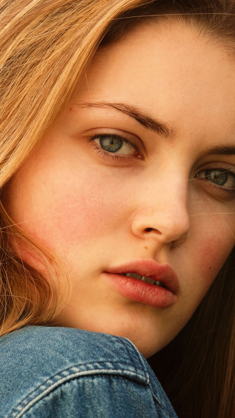 Обои длинные волосы, бровь, лицо, волосы, губа в разрешении 750x1334