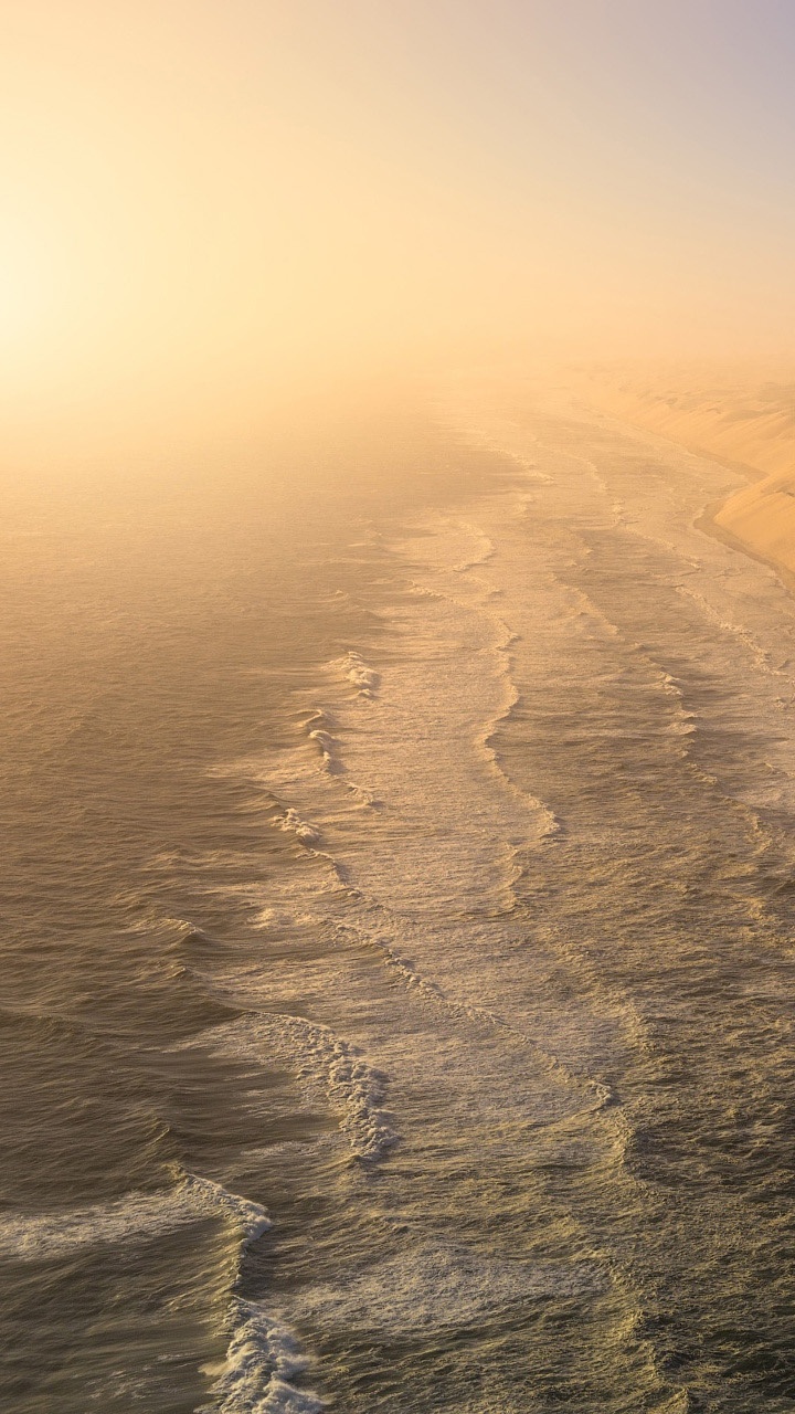 Обои эрг, пустыня, Вади, песок, горизонт в разрешении 720x1280