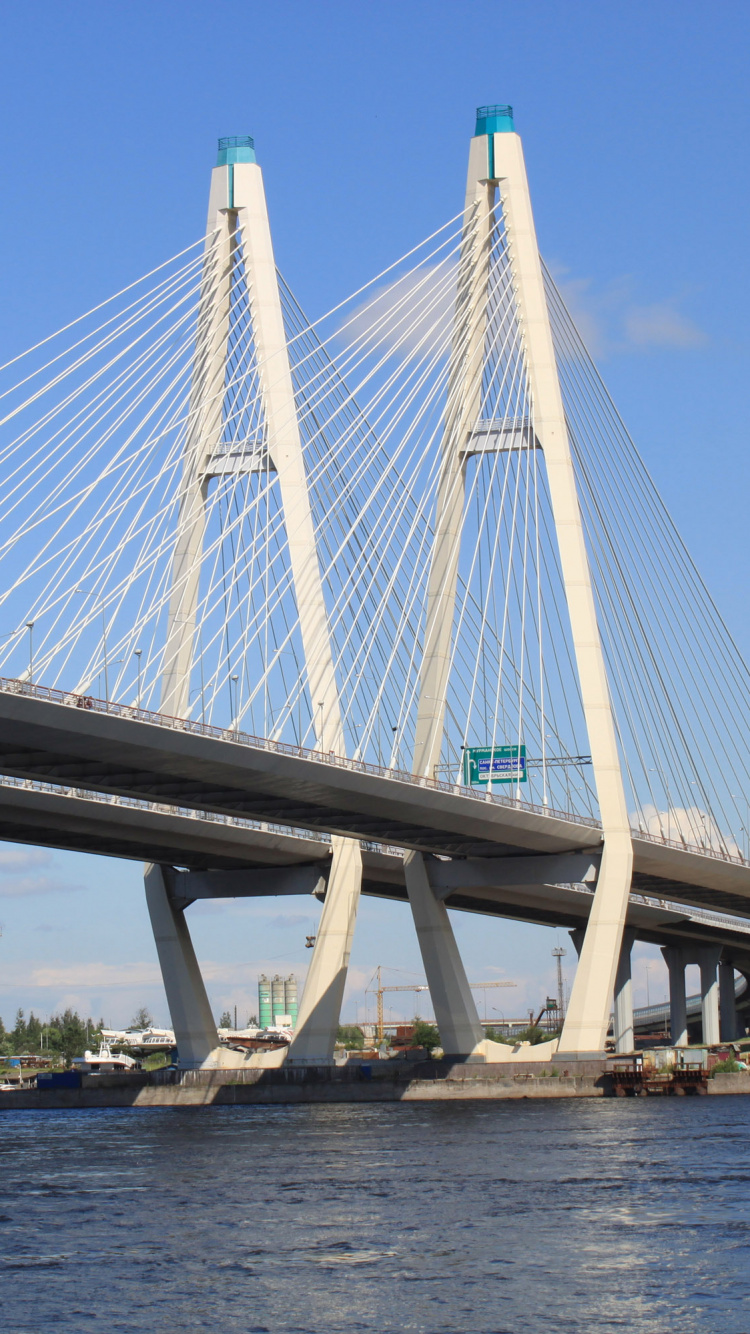 Обои вантовый мост, мост, extradosed мост, подвесной мост, воздушная линия в разрешении 750x1334