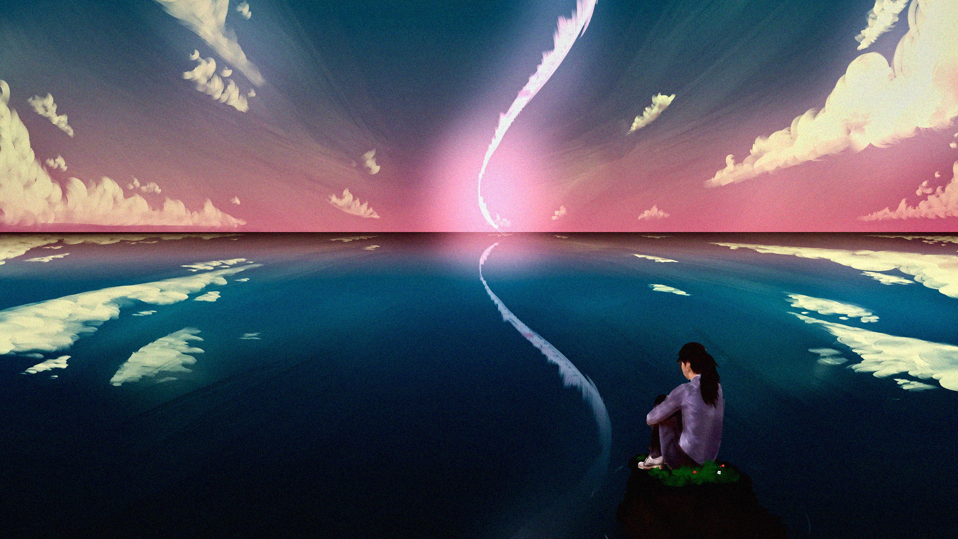 Обои арт, графический дизайн, иллюстратор, атмосфера, иллюстрация в разрешении 1920x1080