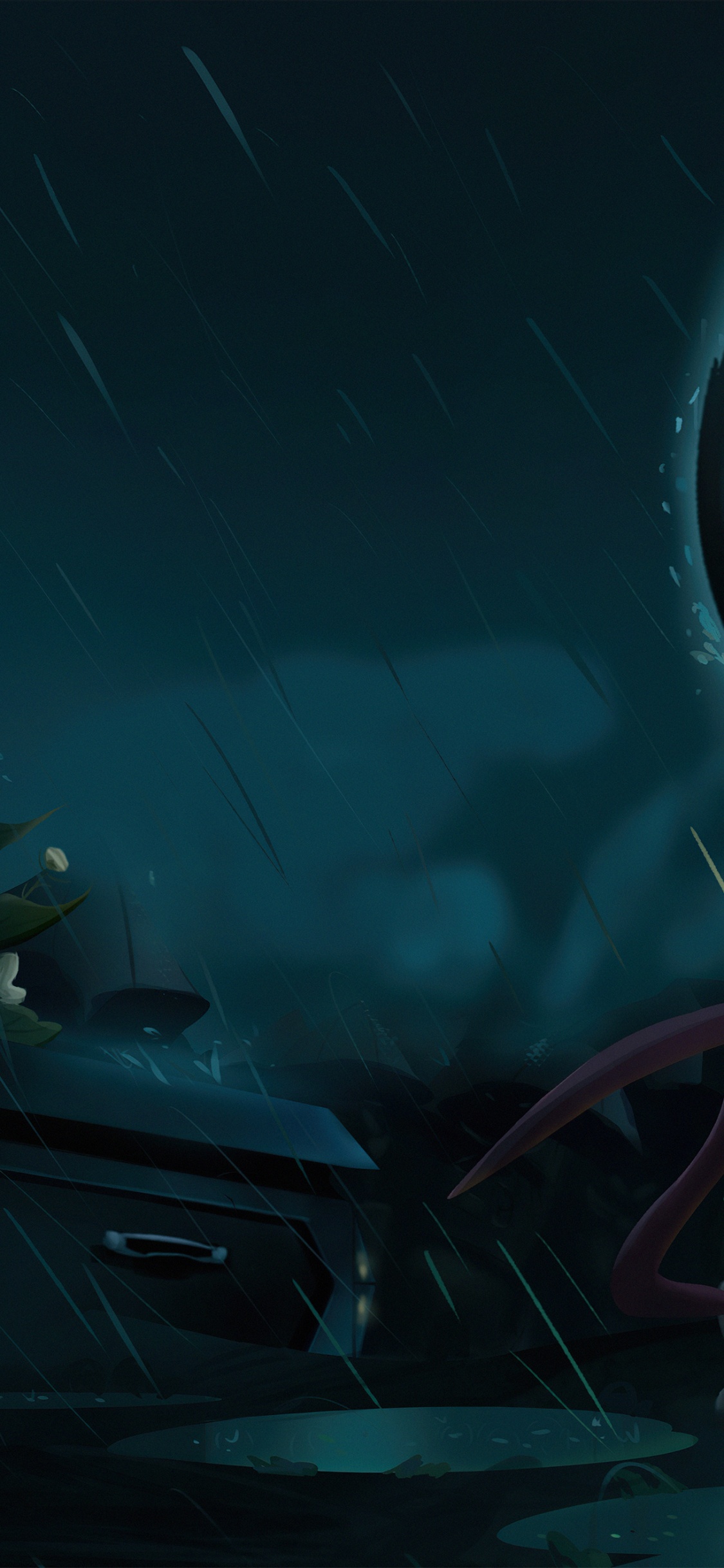 Обои похороны, видеоэффекты, живопись, космос, темнота в разрешении 1125x2436