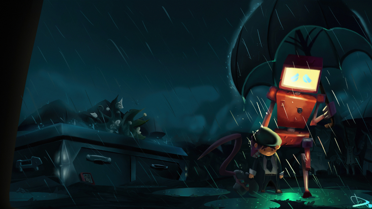 Обои похороны, видеоэффекты, живопись, космос, темнота в разрешении 1280x720