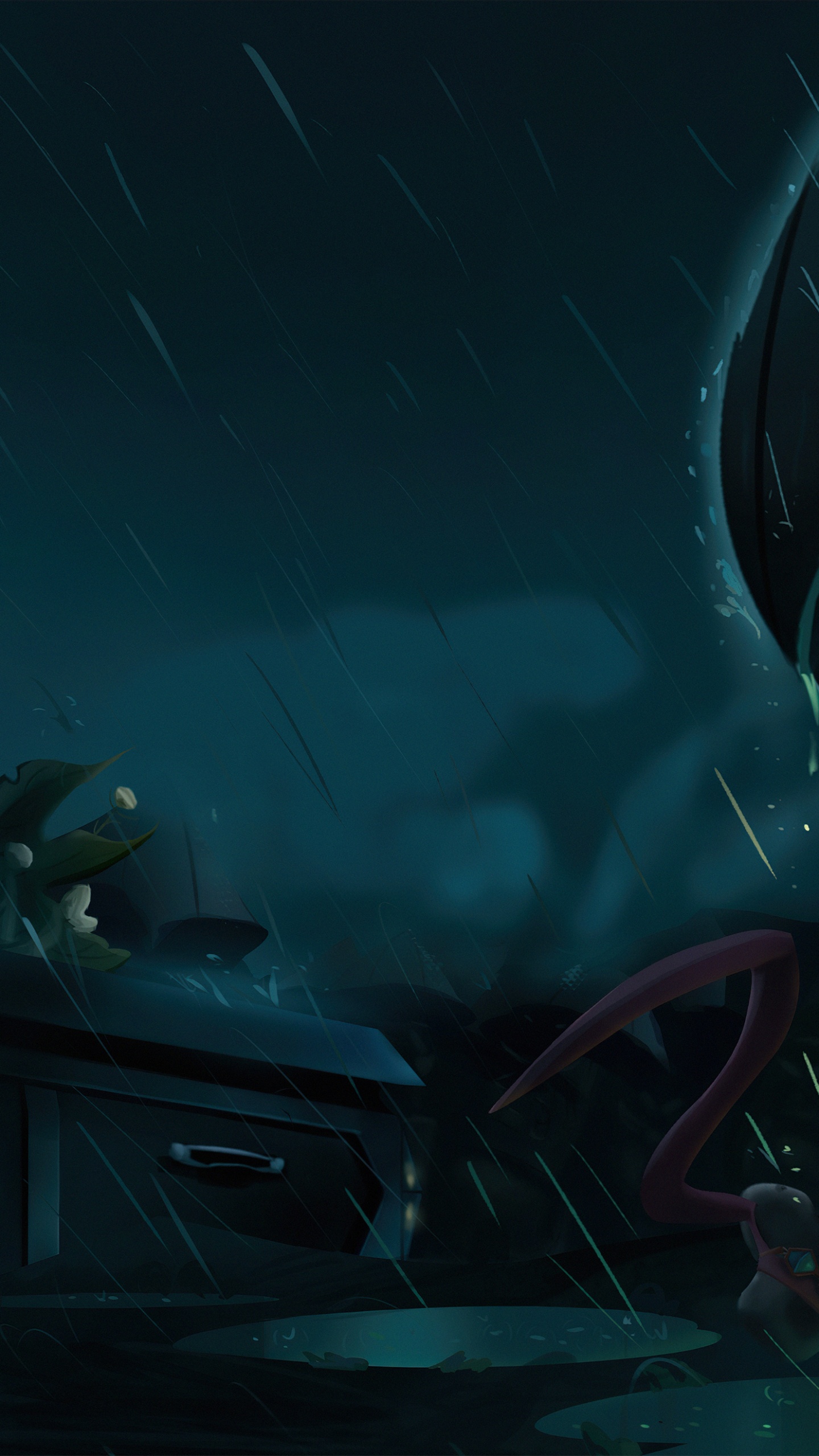 Обои похороны, видеоэффекты, живопись, космос, темнота в разрешении 1440x2560