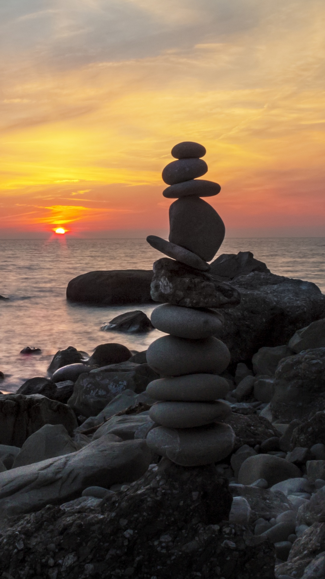 Обои море, побережье, облако, природа, вода в разрешении 1080x1920