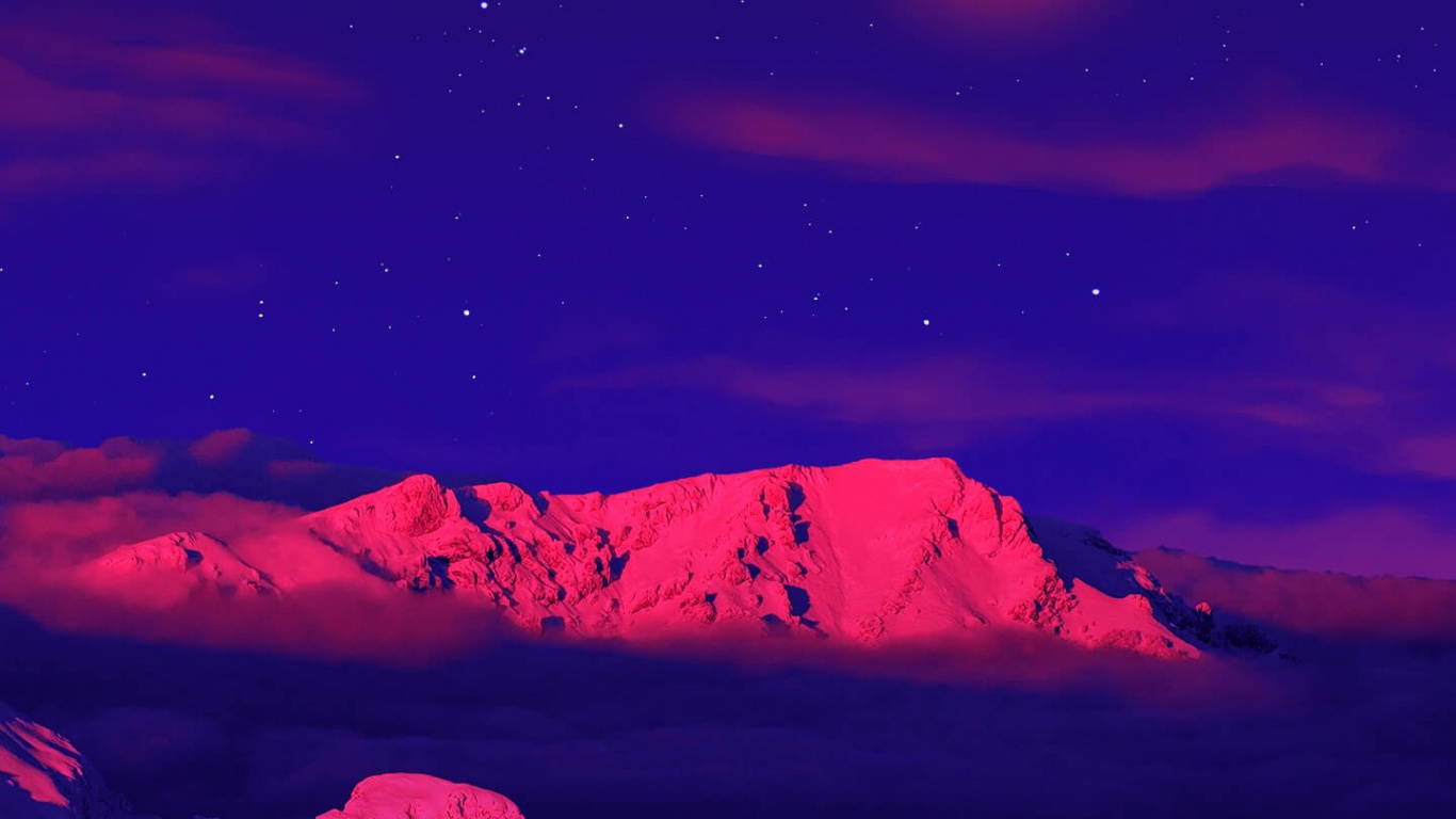 Обои поезд, смартфон, атмосфера, луна, свет в разрешении 1366x768