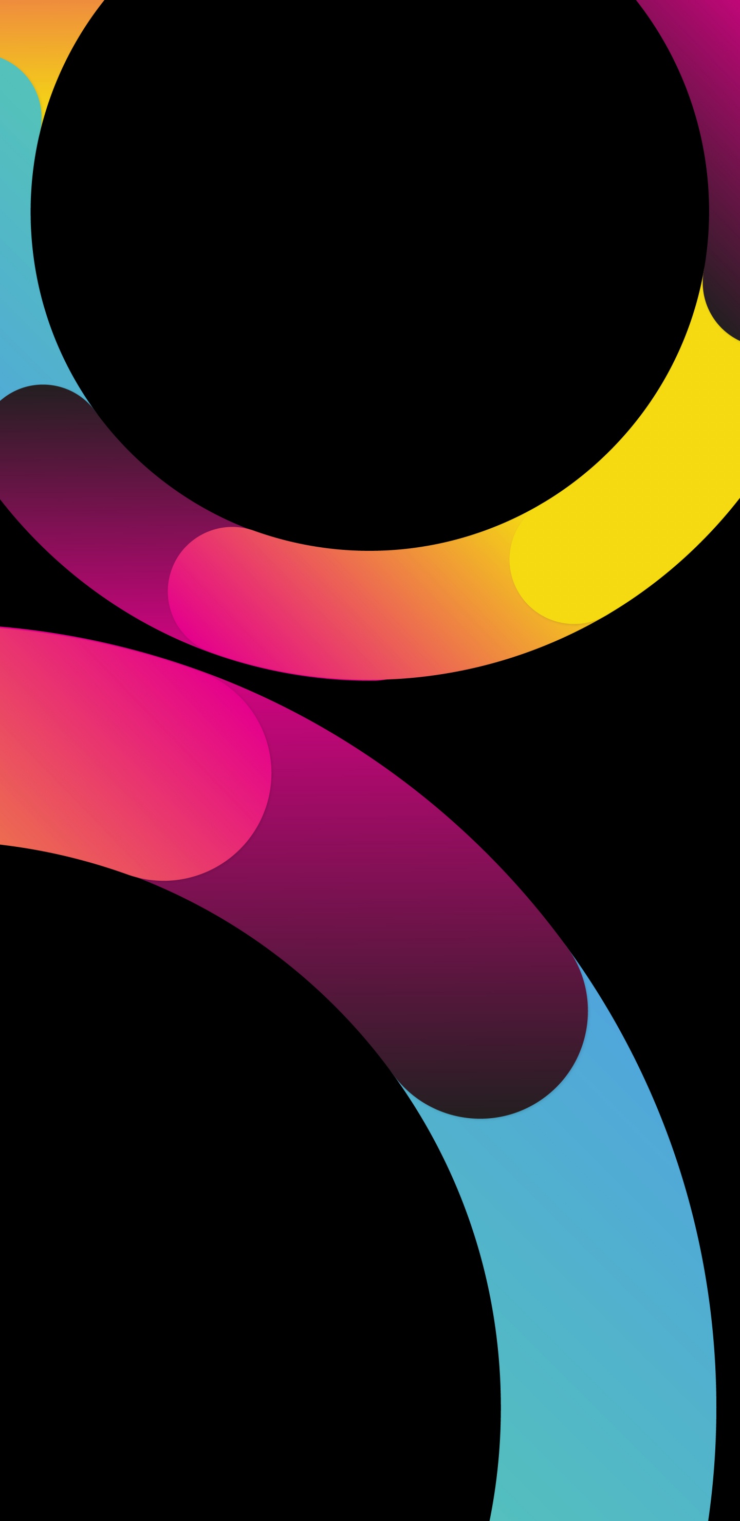 Обои визуальное искусство, Эпл, красочность, материальное свойство, арт в разрешении 1440x2960