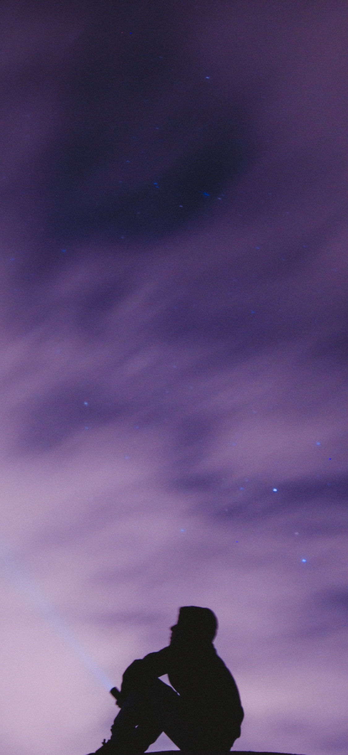 Обои пурпур, облако, свет, ночь, надежда в разрешении 1125x2436