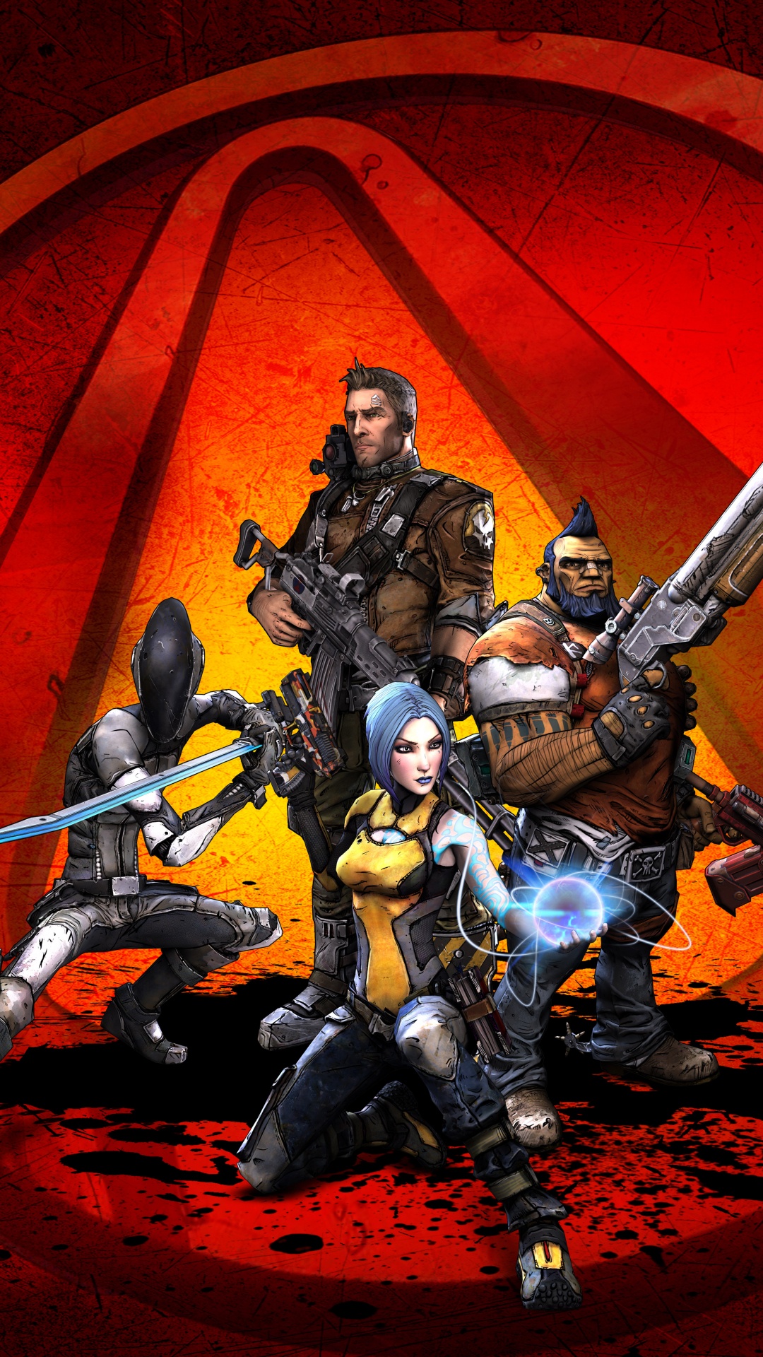 Обои Borderlands 2, иллюстрация, графический дизайн, кармин, фигурка в разрешении 1080x1920