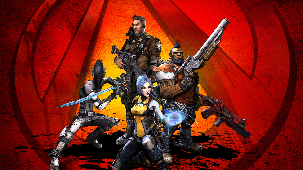 Обои Borderlands 2, иллюстрация, графический дизайн, кармин, фигурка в разрешении 1280x720