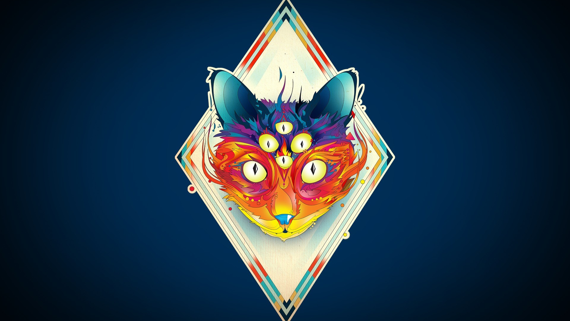 Обои иллюстрация, графический дизайн, симметрия, графика, арт в разрешении 1920x1080