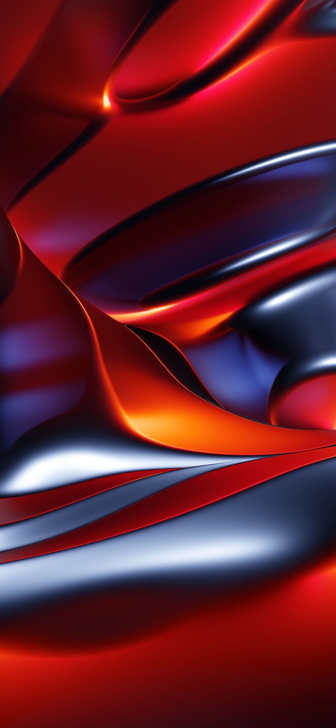 Обои Оранжевый цвет, живопись, графика, черный и белый, автомобильное освещение в разрешении 1125x2436